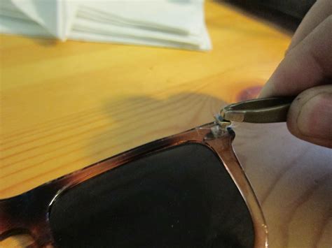 how to fix glasses hinge|repair broken glasses hinge.